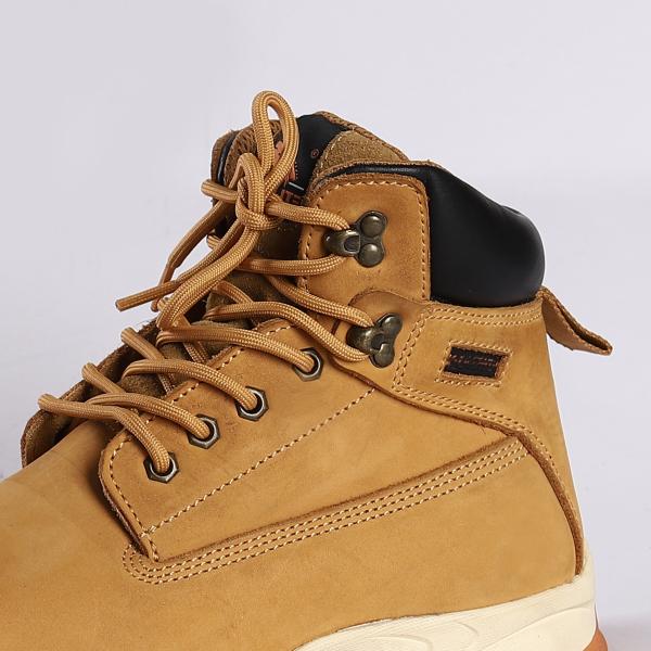 Mesh Lining Steel Toe Heat Resistant PU/PU Outsole Safety Boots for Men Safety Shoes