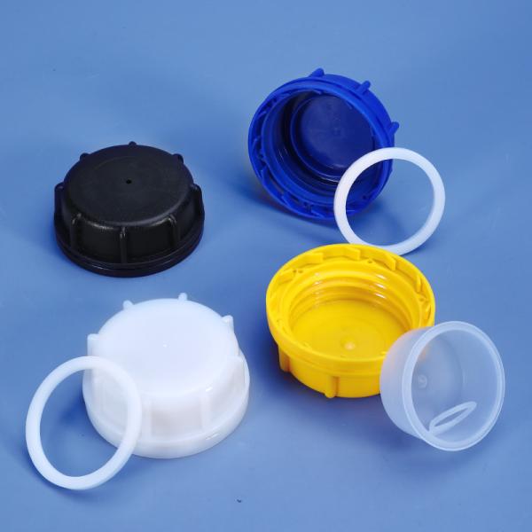 Cap en plastique de 53 mm, couvercle à vis bleu pour 10 litres, poudre à Jerry, avec capuchon anti-enfants