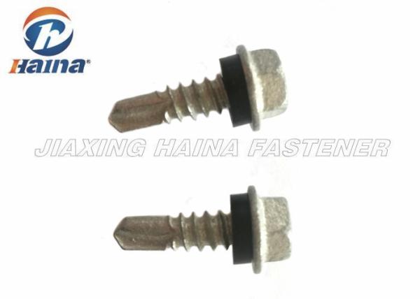 carbon steel drive metal Roofing hex head self drilling screws and washers