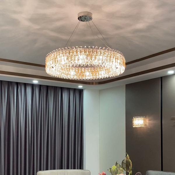 Luxury Living Room Sitting room Metal Round gold ceiling light(WH-MI-306)