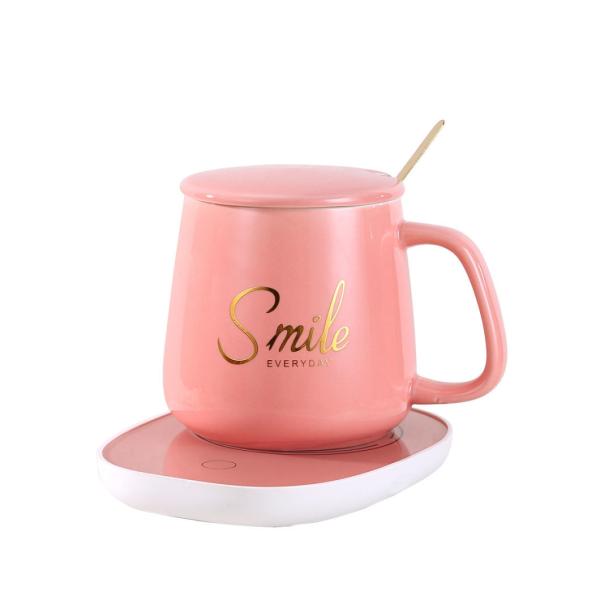 Customized Office Home Gift Set Eco-Friendly Ceramic Water Coffee Cup with Heater Mug