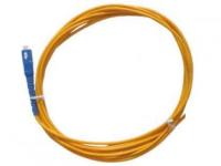 SC/APC SMの単信0.9mm繊維光学のピグテールの黄色色ポリ塩化ビニール外ケーブルのジャケット