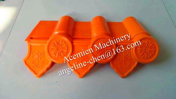 Eco-friendly, nontoxic, new design plastic roof tile roofing sheet making machine production line