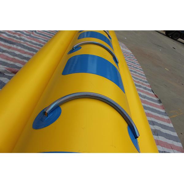 Green Blue 0.9mmPVC Inflatable Banana Boat Fly Fish 5 Seats