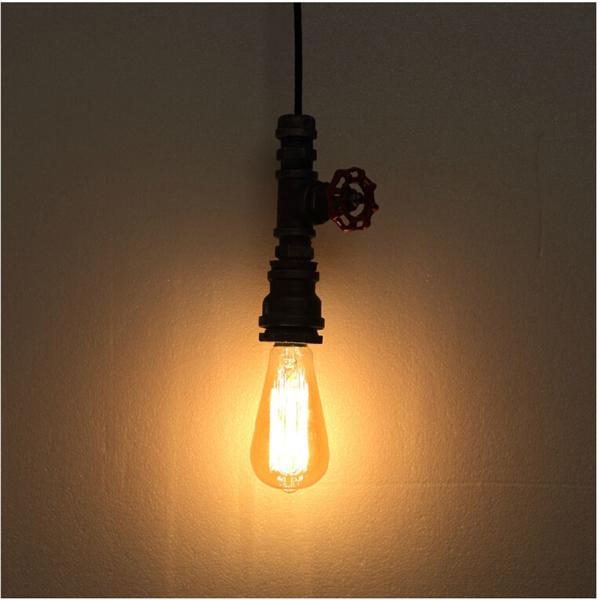 Loft Steampunk Pendant Lights Metal Water Pipe Lamp for Cafe Bar vintage pendant light(WH-VP-76)
