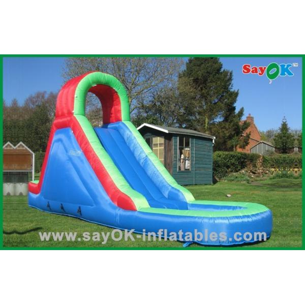 Inflatable Slip And Slide With Pool Park Commercial Funny Outdoor Inflatable Jumper And Inflatable Slide For Kids