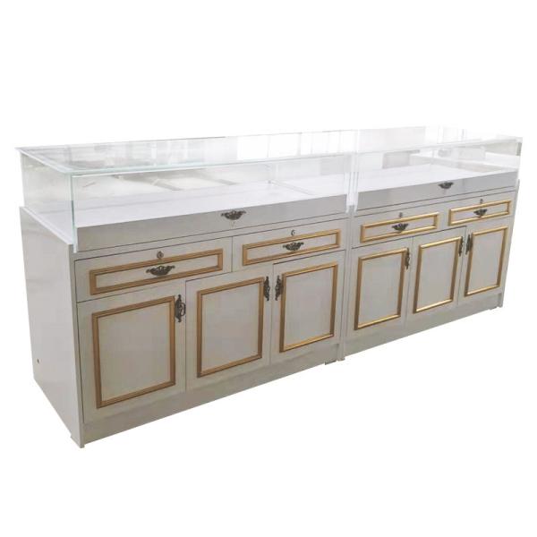 LED Lighted Glass Display Cabinets for Retail Racks and Customized Jewelry Showcase