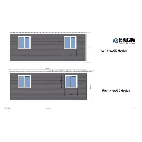 Modern 20ft Prefabricated Australia Foldable Mobile Homes Modular Extendable Container House with 3D Model/CAD Drawings