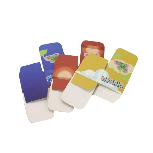 Custom UV Foil Foldable Paper Packaging Luxury Sample Concentrate Jar Container Boxes