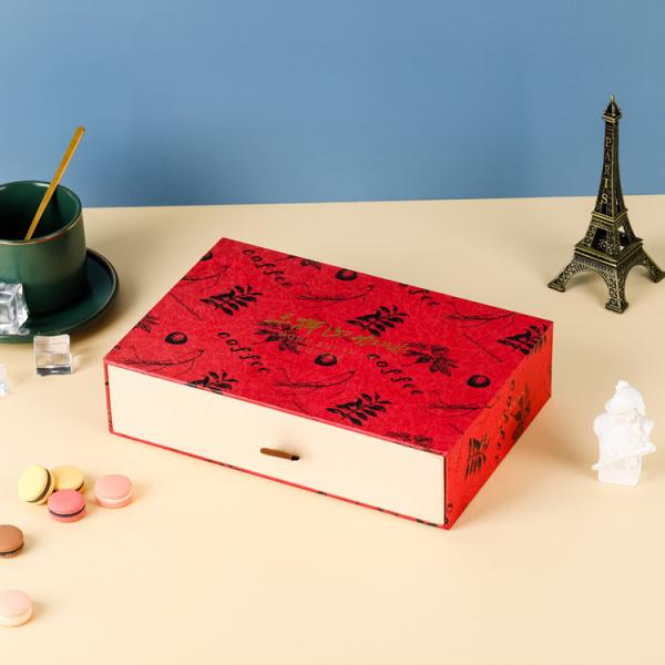 Custom Logo Luxury Hot Stamping White Printed Drawer Sliding Jewelry Packaging Gift Box