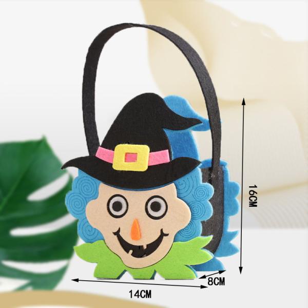 Halloween Non-woven Tote Bag with Ghost Pumpkin Felt Cloth Decoration Props