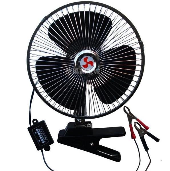 12V / 24V Car Cooling Fan With Half Safety Metal Guard Long Working Life