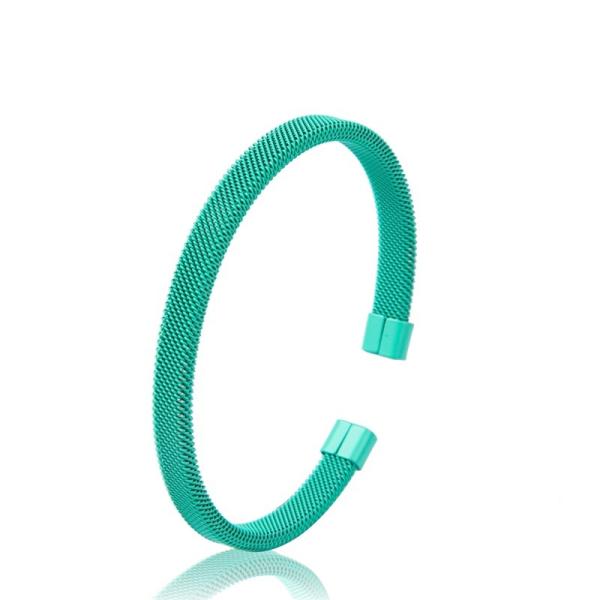 Браслет Bangle нержавеющей стали никеля свободный, зеленый браслет Bangle тумака