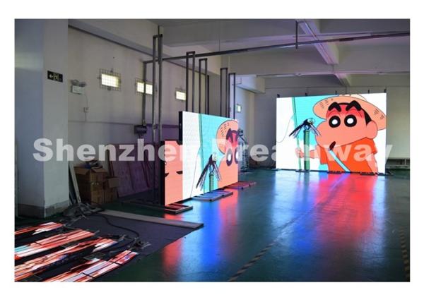 SMD3528 LED P 6 Indoor LED Screen Rental Iron Cabinet with 576 by 576 mm