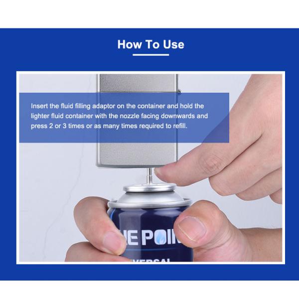 Клапан заправки газовой зажигалки сопротивления носки для консервных банок газовой зажигалки аэрозоля