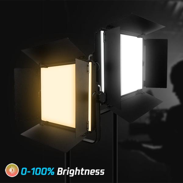 Светодиодный RGB видеосветовой фотостудийный лампа120w GL-1200C Профессиональная фотография Свет Dimmable 2800K-9999K
