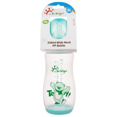 Food Grade Wide Neck 12oz PP Baby Nipple Bottle