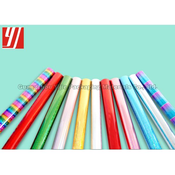 Laser Recyclable Holographic Hot Stamping Foil Custom Transparent Patterns Clear Silk Gloss Finishes