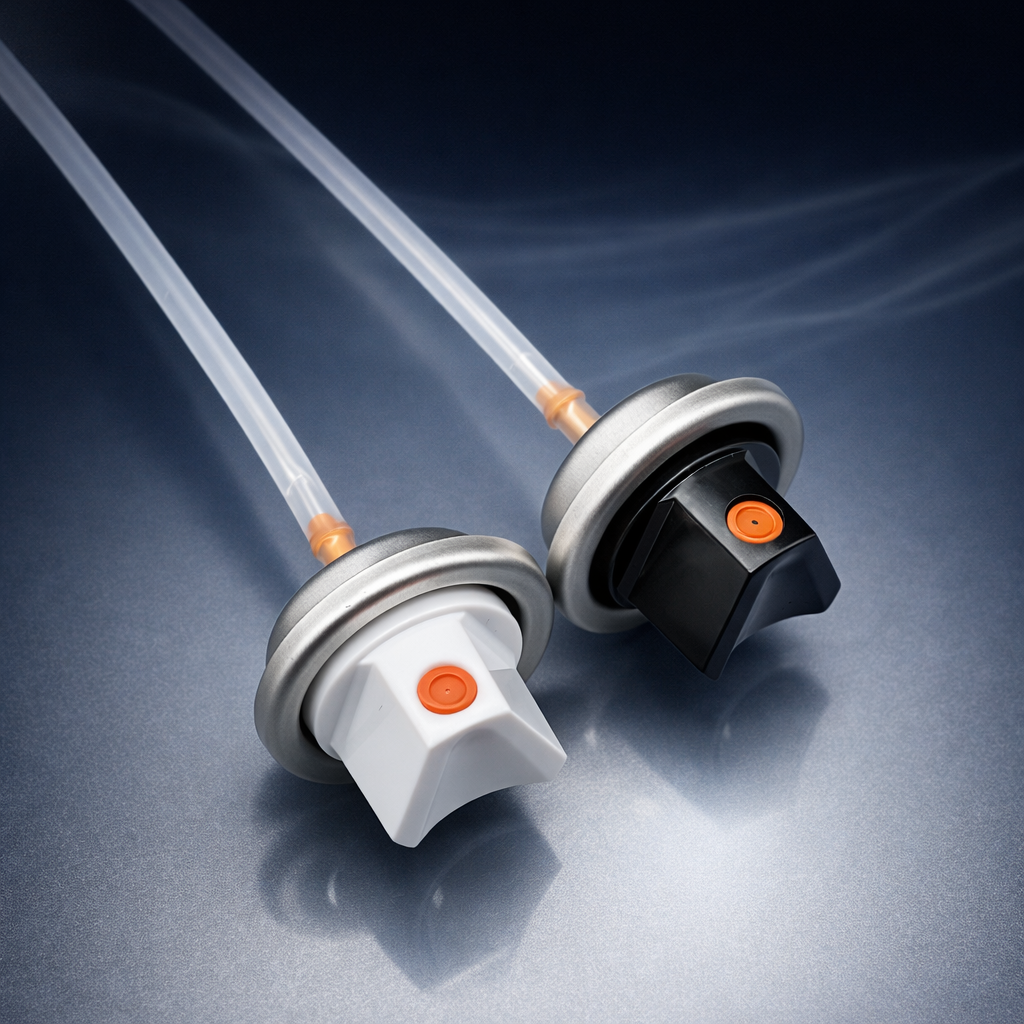 Premium Finished Male Aerosol Paint Valve for Visual-Critical Packaging