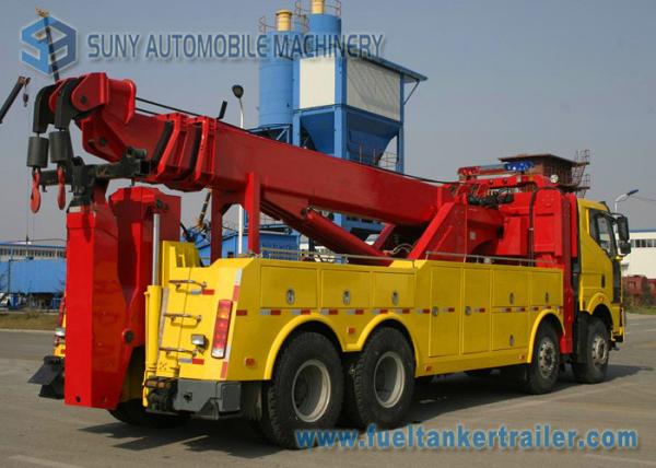 8X4 40DZ FAW 40 Ton Heavy Duty Rotator Tow Truck Wrecker With 3 Stages