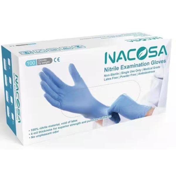 Disposable Latex Free Powder Free Nitrile Exam Gloves
