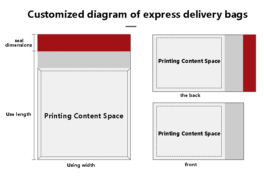 Express Delivery Bags Waterproof Color Express Delivery Bags