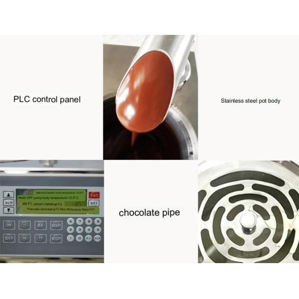 Small Chocolate Tempering Machine with PLC Control and Multifunctional Dispensing