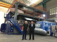 Tissu non-tissé d'AF-3200mm pp Spunbond faisant la machine, chaîne de production non-tissée de tissu de S solides solubles SMS