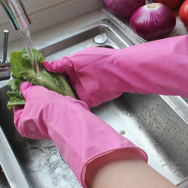 Хлопка перчаток домочадца латекса химикаты Флоклинед резинового водоустойчивые анти-