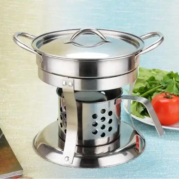 Гостиничный котел из нержавеющей стали с печью и крышкой