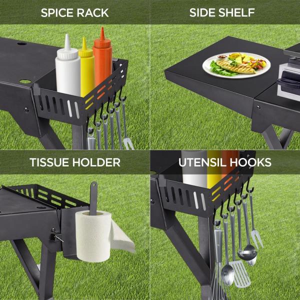 Streamline Your Grilling Setup with Magnetic Grill Accessories and Paper Towel Holder