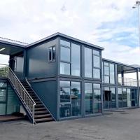 Soudage et épissage des maisons modulaires évolutives de style intégré avec assemblage terminé