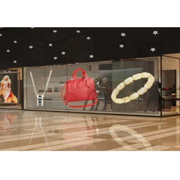 High Resolution High Brightness 500*500 500*1000 1000*1000  Curtain Film Transparent LED Display