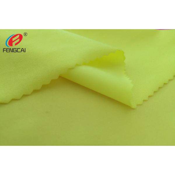 Ткань 13 лайкра нейлона простирания 87 цвета купальника желтая отсчет пряжи 40Д + 40Д