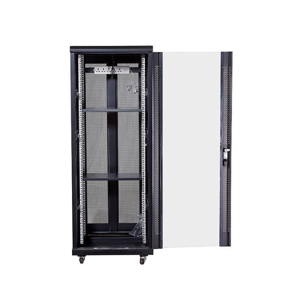 Modern 18U 800mm Width Server Racks Cabinet with Toughened Glass Door or Mesh Door