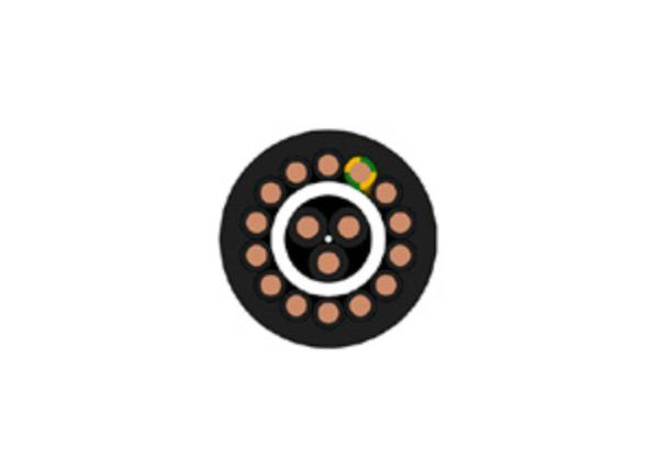 RoHS Flexible 18 Core 300V Armoured Electrical Cable , 500V Armoured XLPE Cable