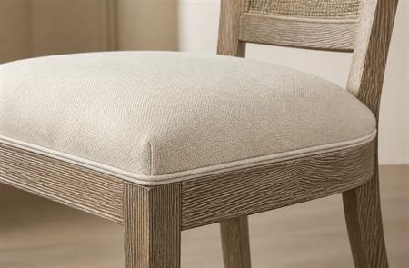 CANE BACK UPHOLSTERED DINING CHAIR CYC-024
