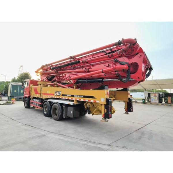 Used 2021 SANY 52m Boom Pump Truck 180 m³/h Concrete Output