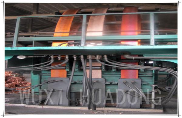 Économie d'énergie ascendante de machine de coulée continue de bande de feuille de cuivre de plat