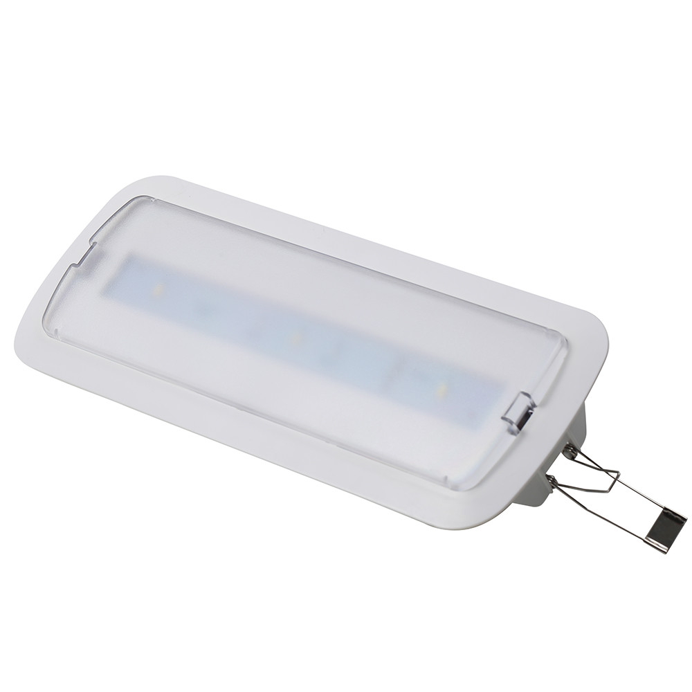 3pcs SMD 5730 LED Recessed Emergency Light with Ni-Cd Battery 3.6V 0.6Ah for More Than 3 Hours Duration