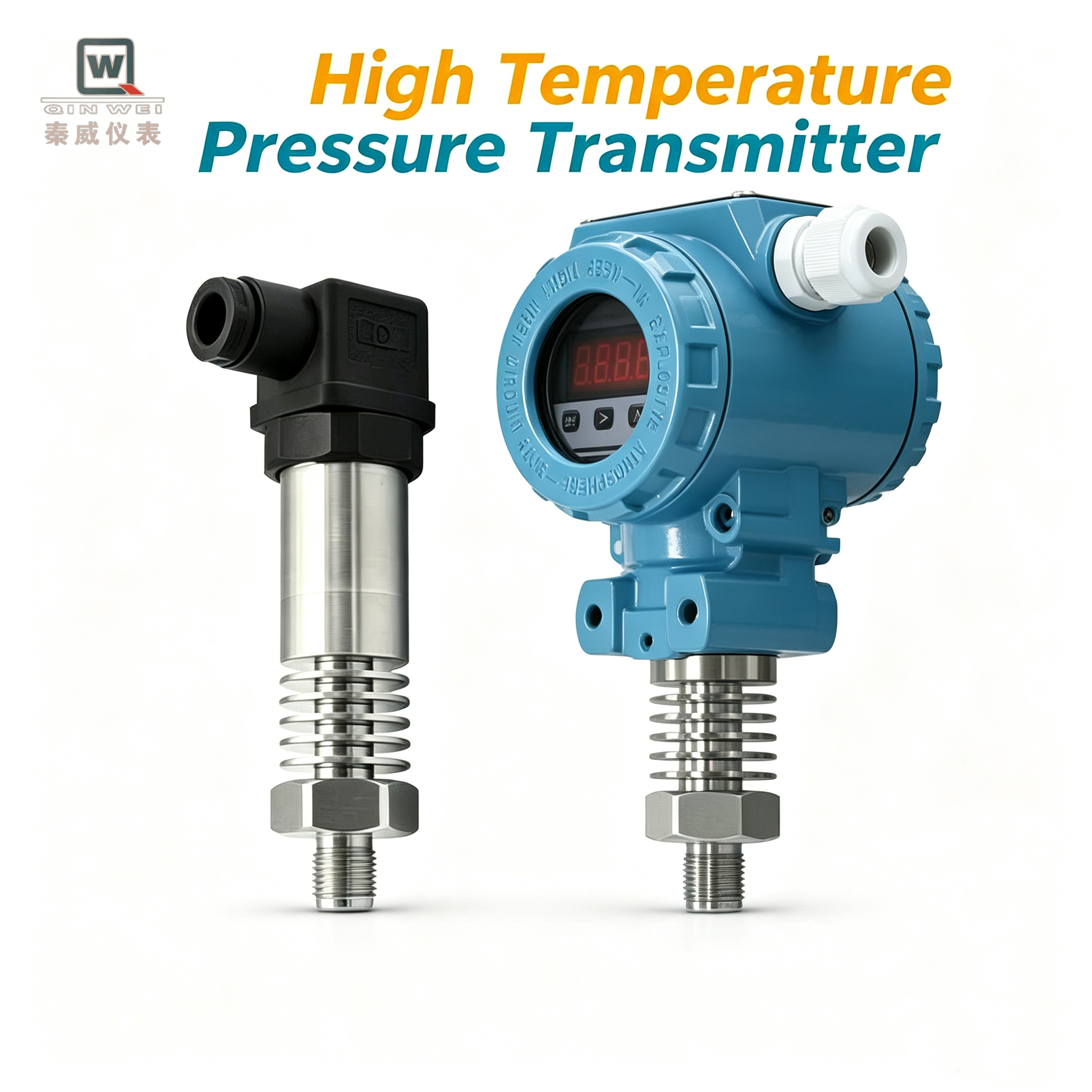 High Temperature Melt Pressure Transmitter 350°C Heat Dissipation