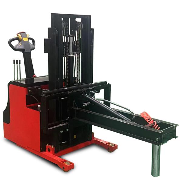 汎用的な電動パレットスタッカー バッテリー 動力 250kg/500kg 負荷 調整可能なクランプと回転付きの電気操作