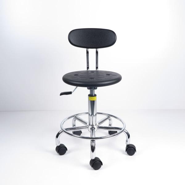 Adjustable/swivel ESD Anti Static Stool With Small Backrest To Save Space