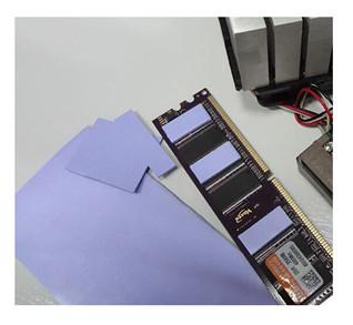 Almofadas térmicas da transferência térmica do Acrylate 2.9G/CC, almofada condutora térmica das fibras óticas
