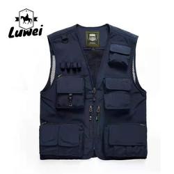 Summer Multiple Pockets Tactics Mesh Slim Utility Oversize Utility Outdoor Fishing Male Dress Sleeveless Hunting Vests for Men