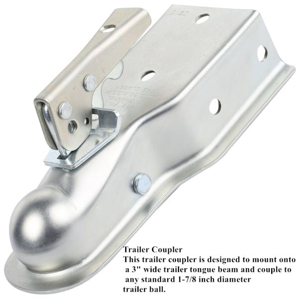 2inch Straight Tongue Trailer Coupler