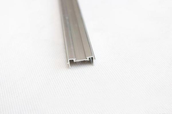 Silver White Mill Finish Aluminium LED Profiles Customized ISO9001 Certification