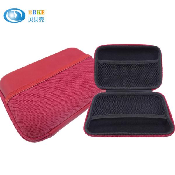 Red Waterproof Small Zipper EVA Storage Case , Eva Foam Case For Digital Accessories