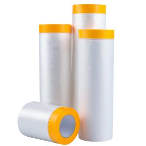 PE Plastic Film Transparent Crepe Paper Spray Painting Covering Car Taped