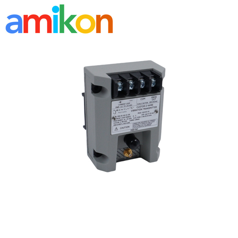 990-05-XX-01-00 MOD:165335-01 Bently Nevada Factory-Calibrated Proximity Transmitter for 4140 Steel Vibration Monitoring